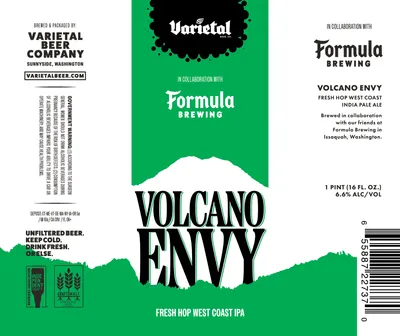 Volcano Envy label