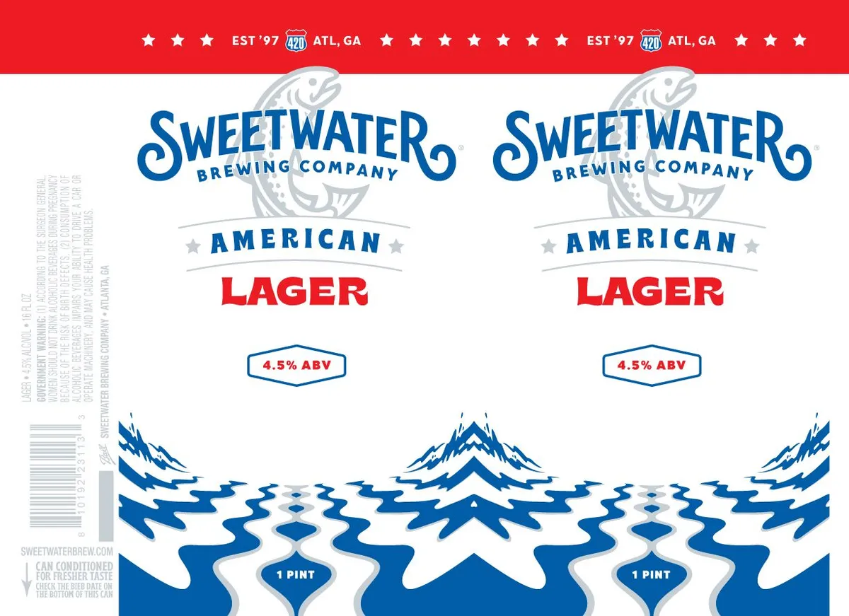 American Lager — full label as filed with TTB
