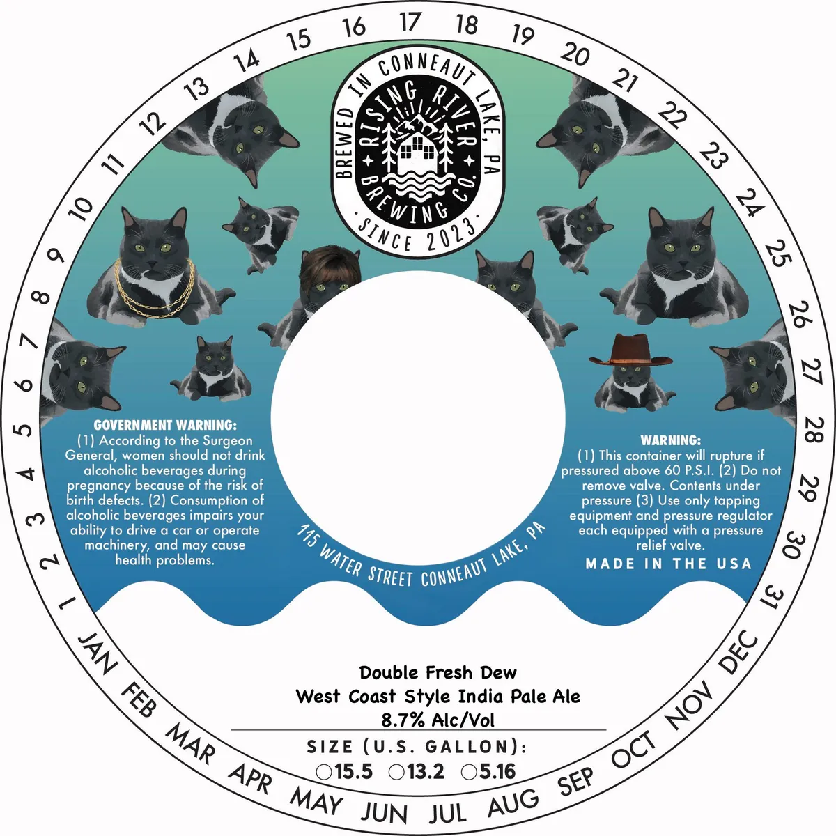 Double Fresh Dew — full label as filed with TTB