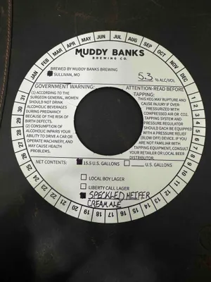 Speckled Heifer label