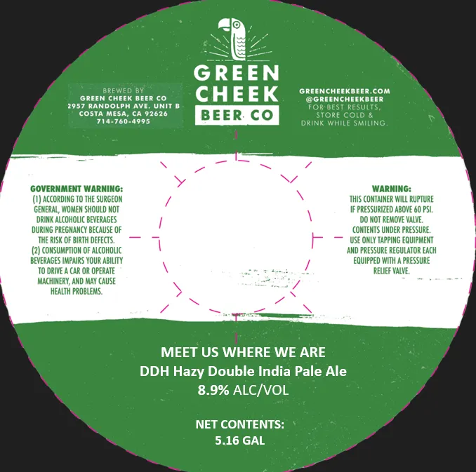Meet Us Where We Are — full label as filed with TTB