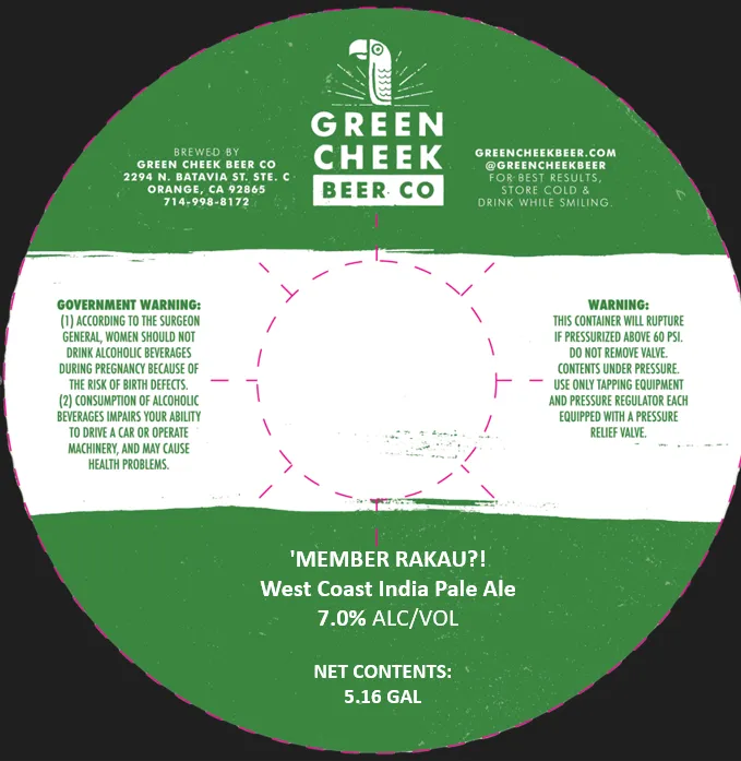 'Member Rakau?! — full label as filed with TTB