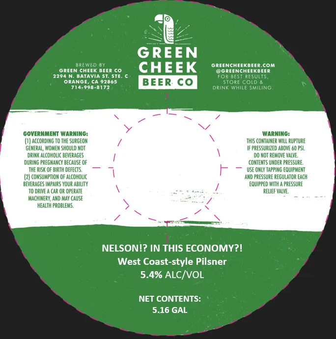Nelson!? In This Economy?! — full label as filed with TTB