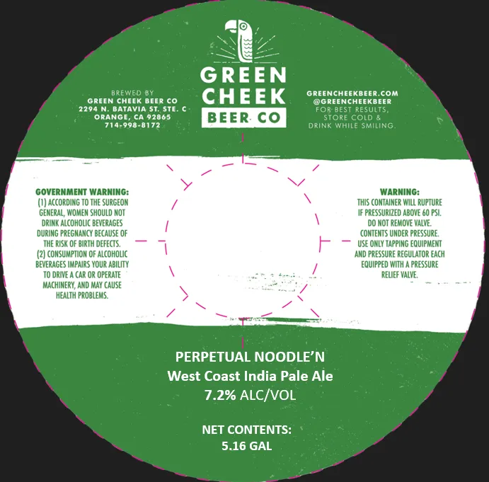 Perpetual Noodle'n — full label as filed with TTB