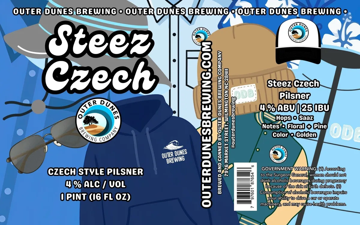 Steez Czech Pilsner — full label as filed with TTB
