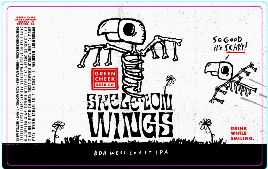 Skeleton Wings label