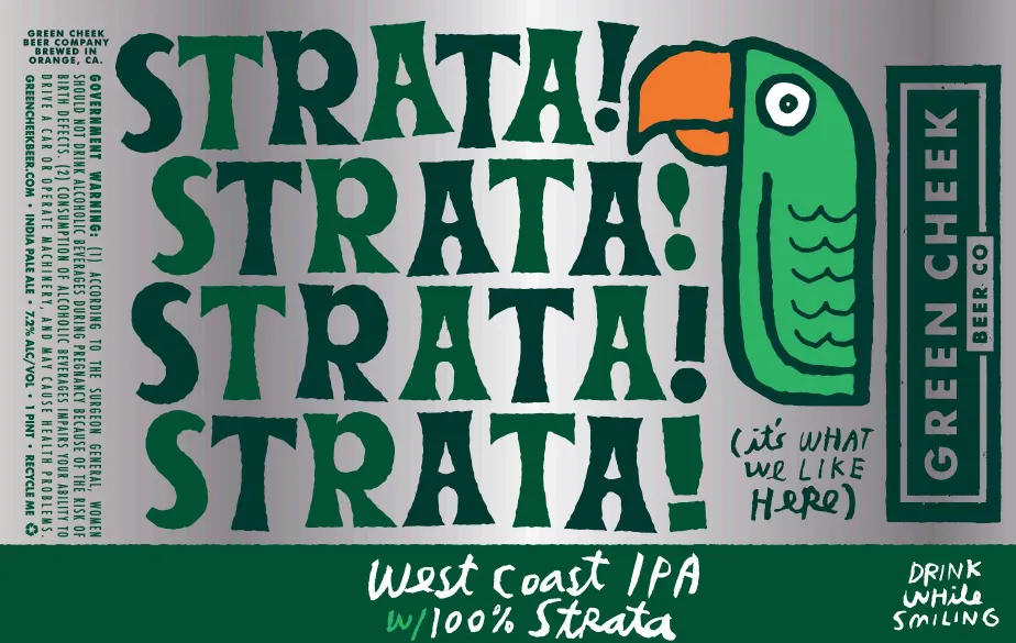 Strata! It's What We Like Here label art — STRATA! ITS WHAT WE LIKE HERE