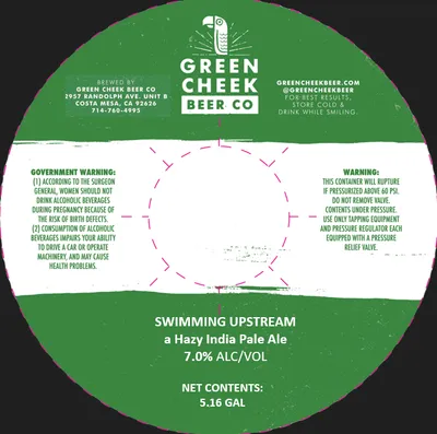 Swimming Upstream label