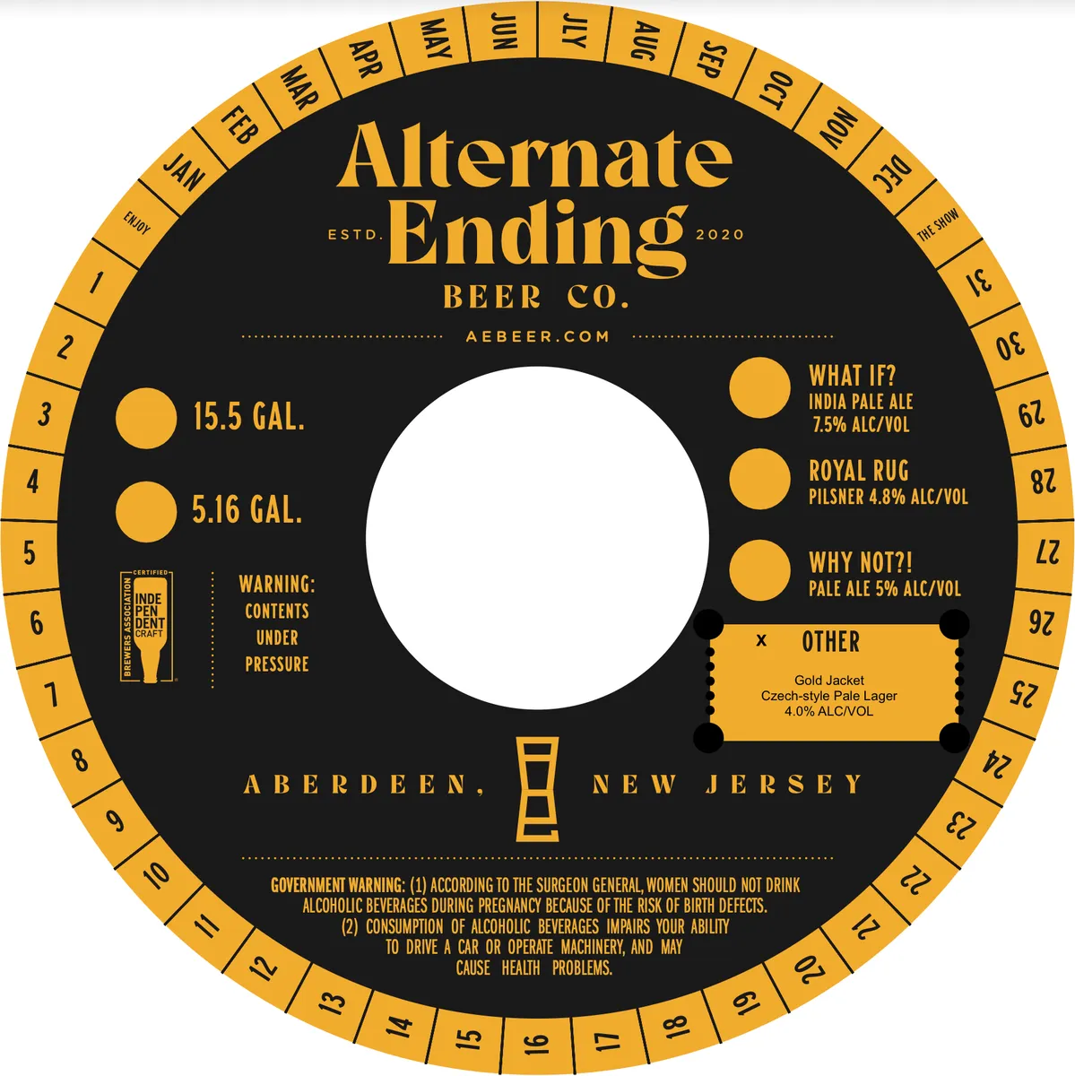 Gold Jacket — full label as filed with TTB