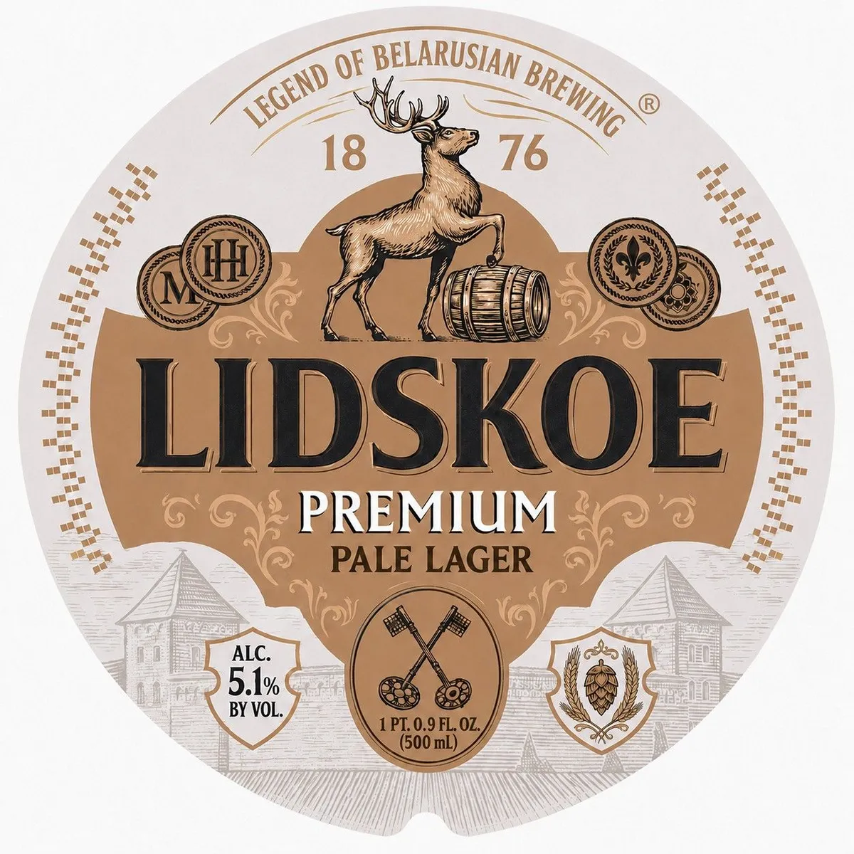 Lidskoe Premium Pale Lager — full label as filed with TTB