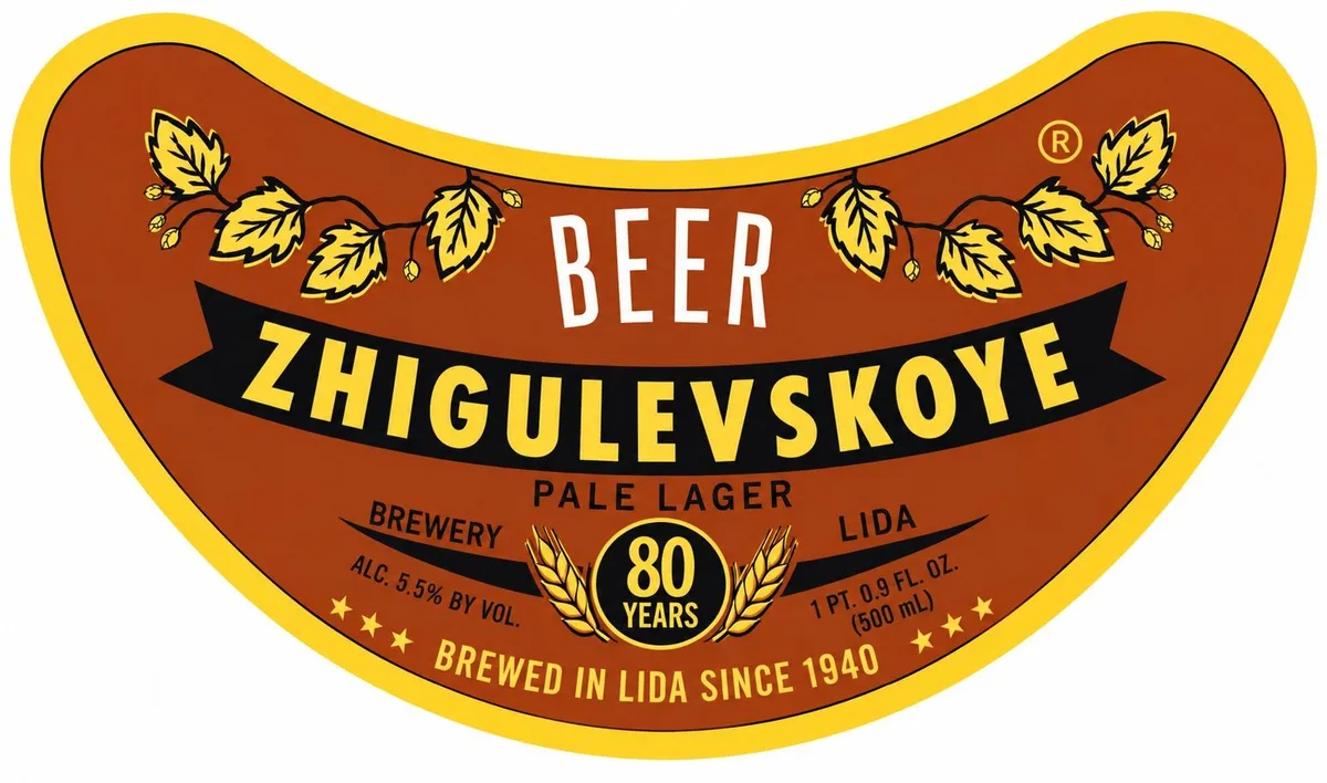 Zhigulevskoye Pale Lager — full label as filed with TTB