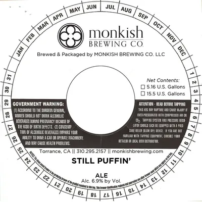 Still Puffin' label