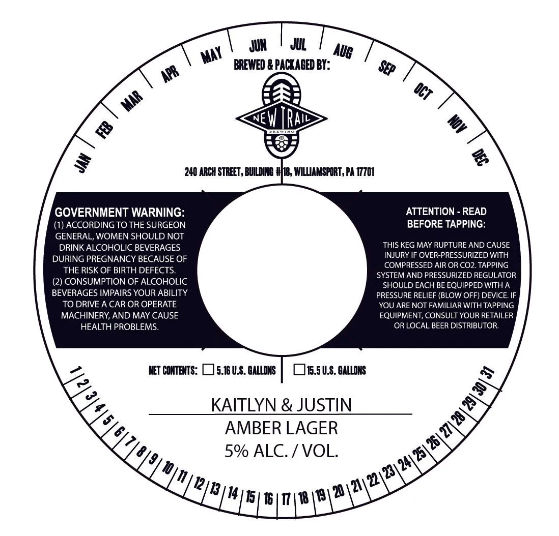 Kaitlyn & Justin — full label as filed with TTB