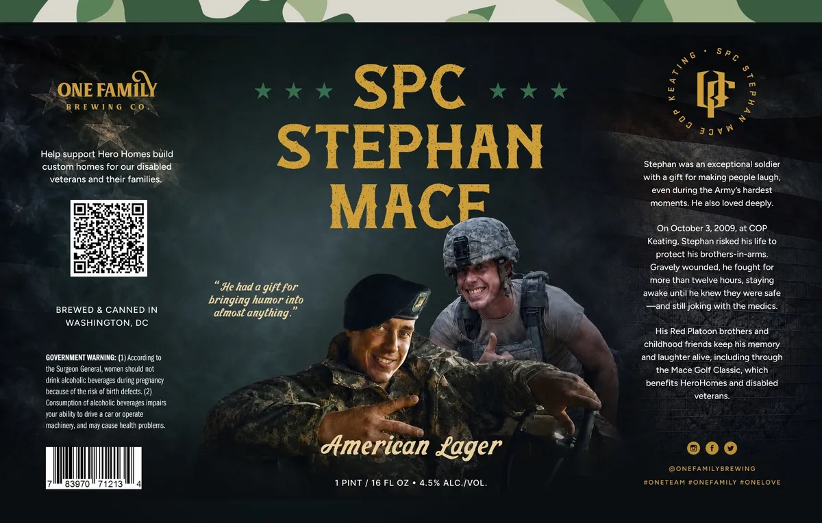 SPC Stephan Mace — full label as filed with TTB