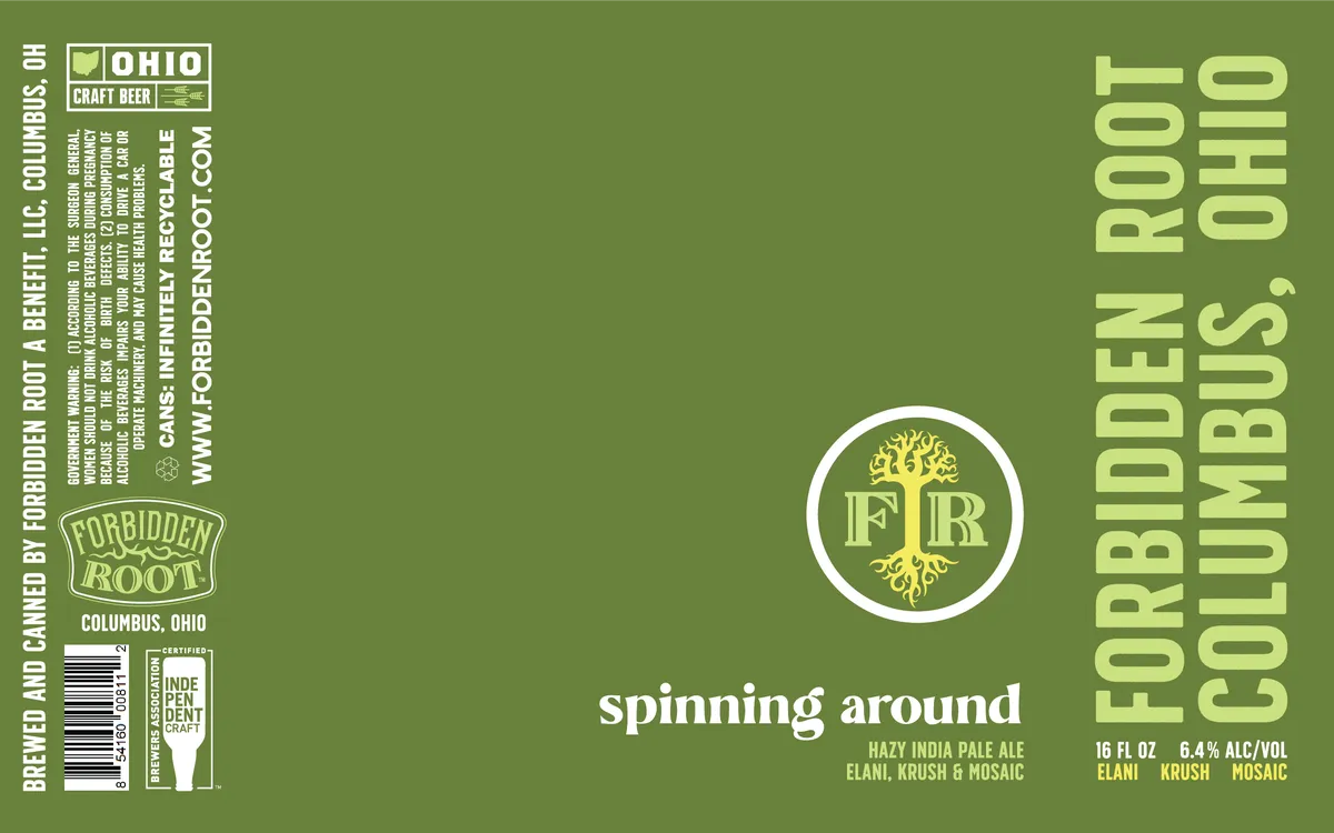 Spinning Around — full label as filed with TTB