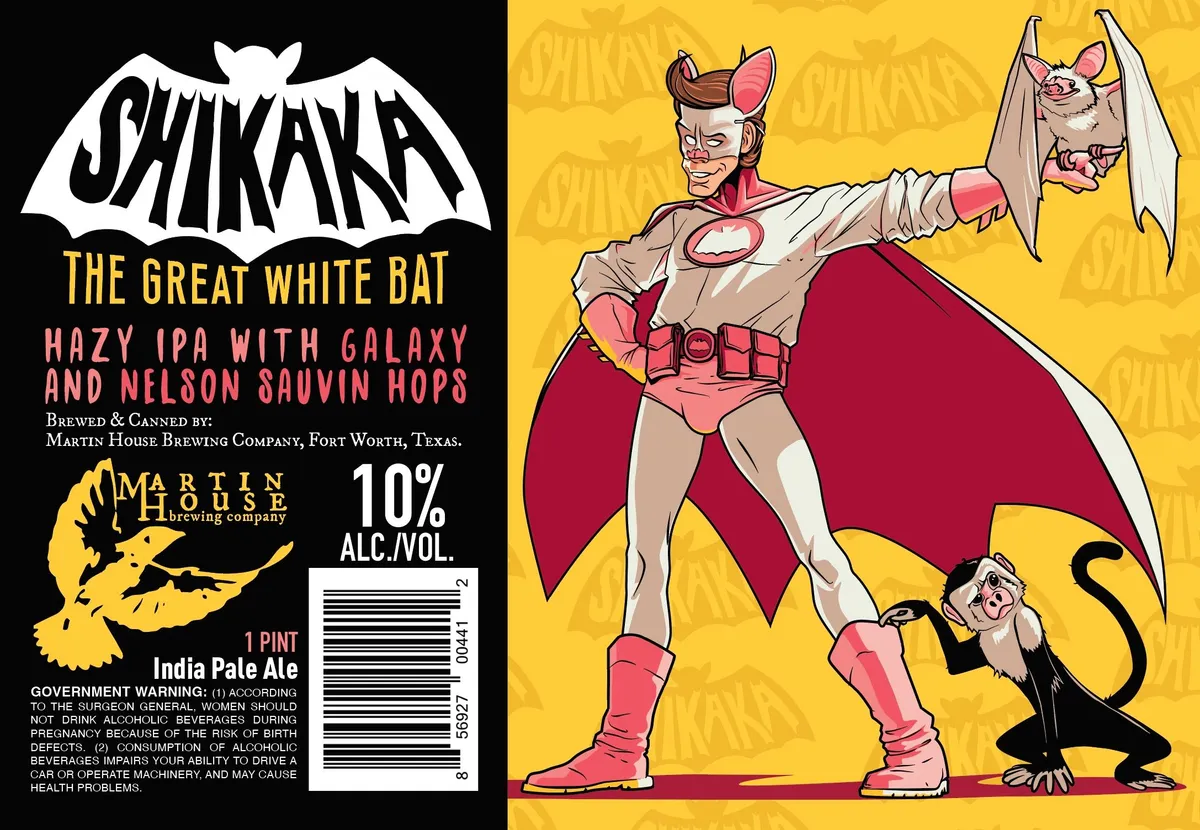Shikaka - The Great White Bat — full label as filed with TTB