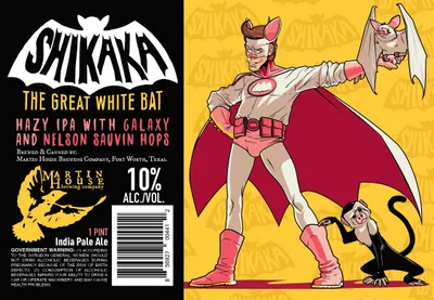 Shikaka - The Great White Bat label