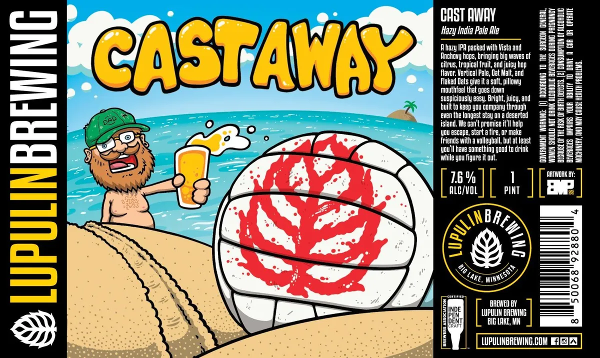 Cast Away — full label as filed with TTB