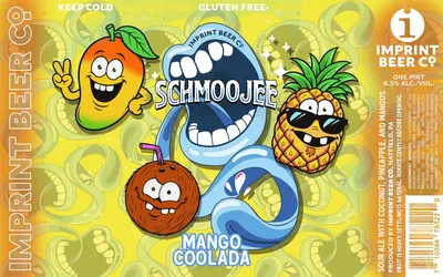 Schmoojee Mango Coolada label