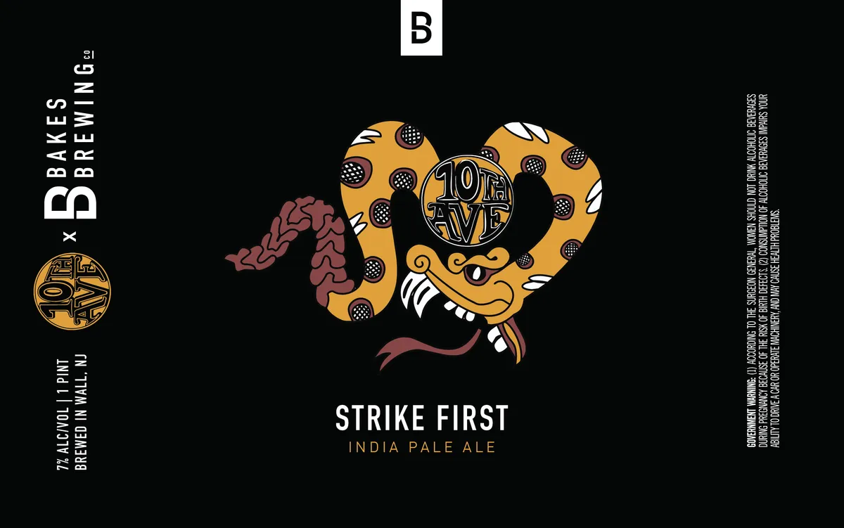 Strike First label art — STRIKE FIRST