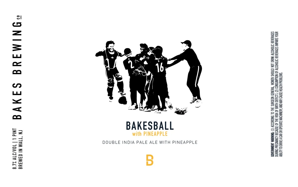Bakesball with Pineapple — full label as filed with TTB