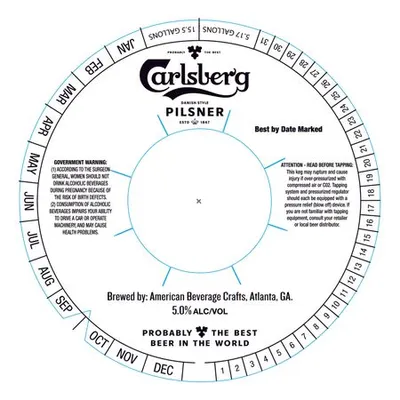 Carlsberg Danish Style Pilsner label