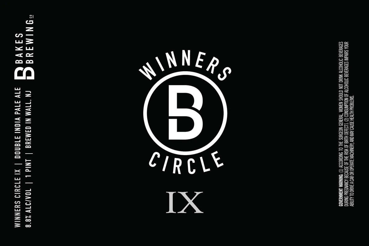 Winners Circle IX — full label as filed with TTB