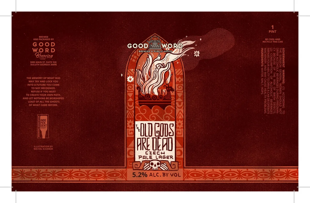 The Old Gods Are Dead — full label as filed with TTB