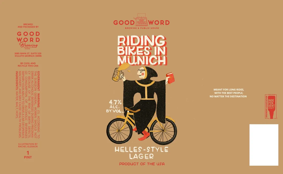Riding Bikes In Munich label