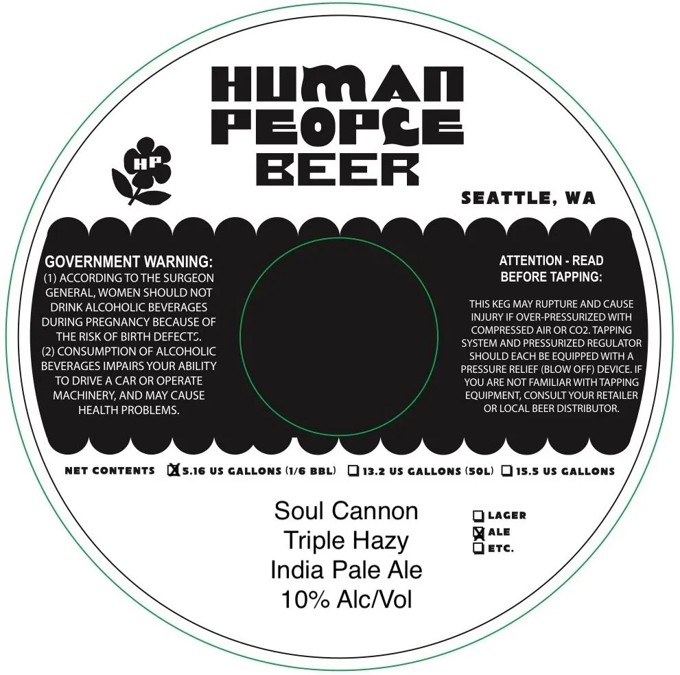 Soul Cannon — full label as filed with TTB