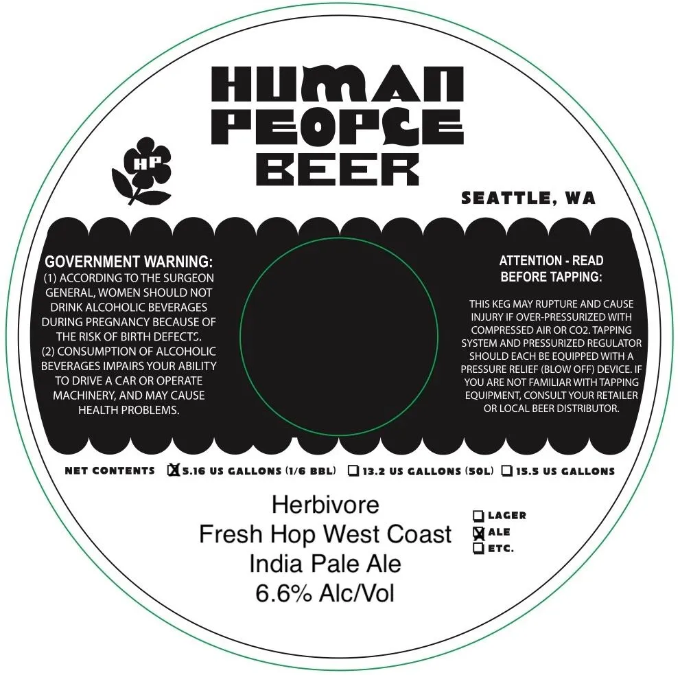 Herbivore — full label as filed with TTB