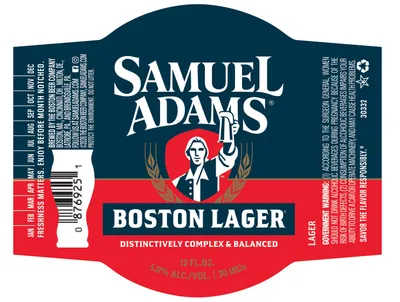 Boston Lager label