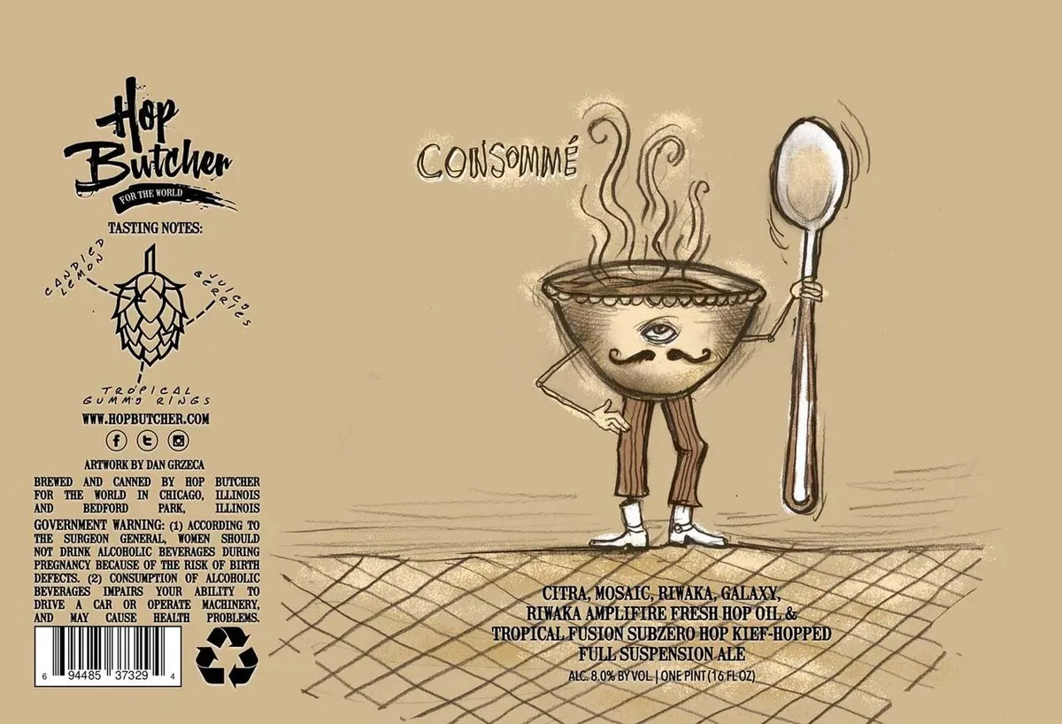 Consommé — full label as filed with TTB