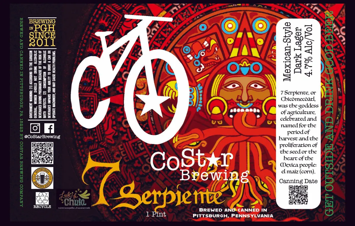 7 Serpiente label art — 7 SERPIENTE