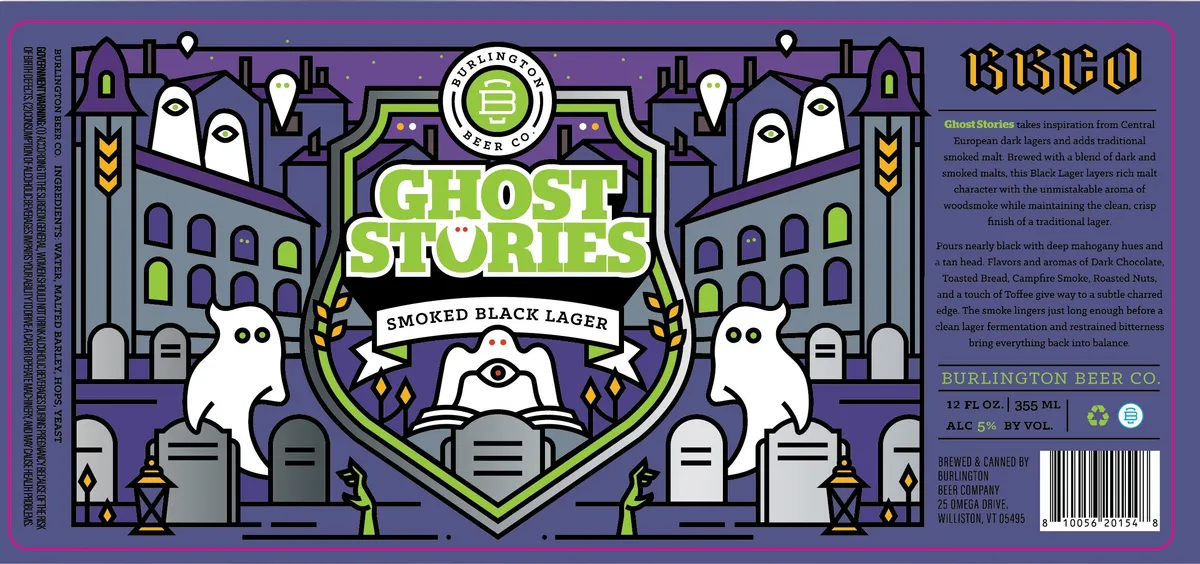 Ghost Stories label art — BURLINGTON BEER COMPANY