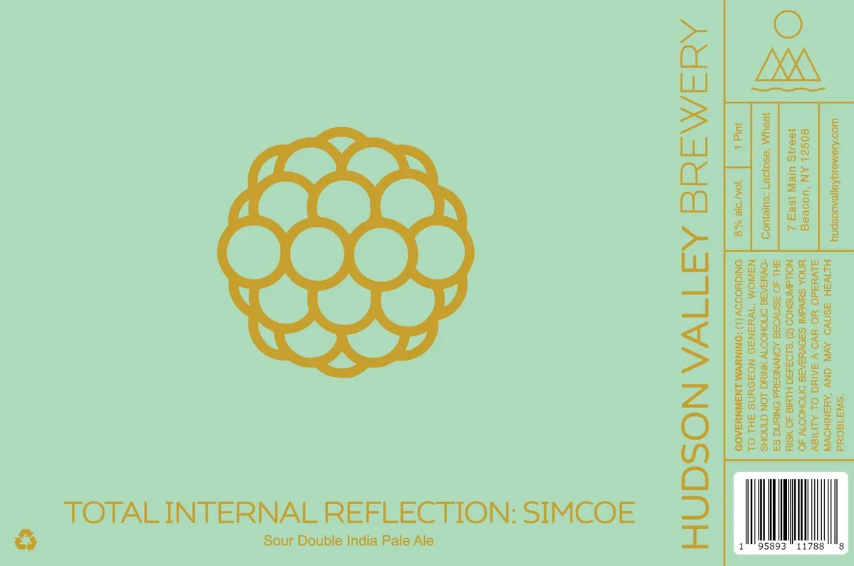 Total Internal Reflection: Simcoe label art — TOTAL INTERNAL REFLECTION:SIMCOE