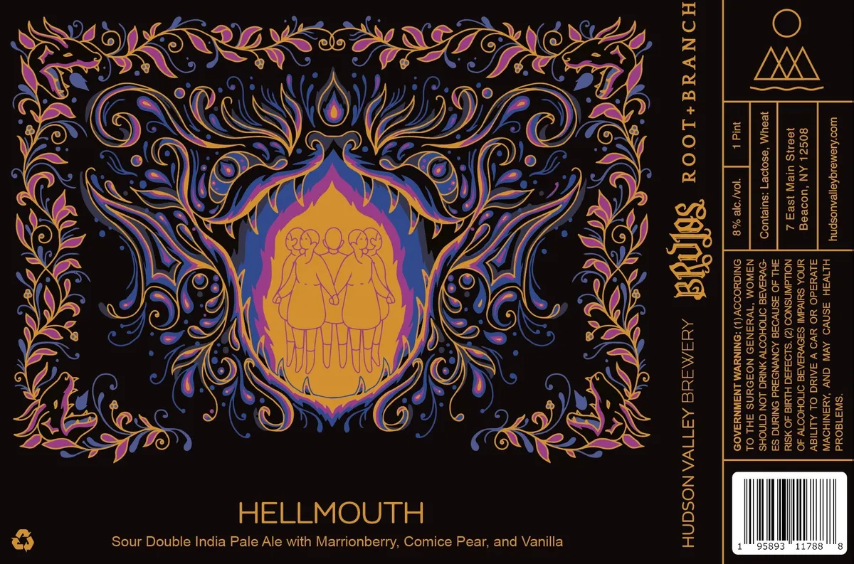 Hellmouth label art — HELLMOUTH