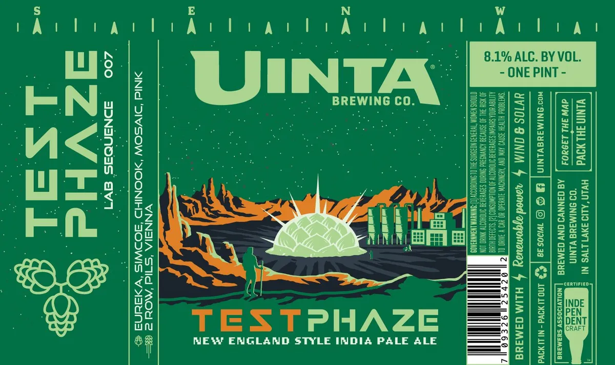Test Phaze — full label as filed with TTB
