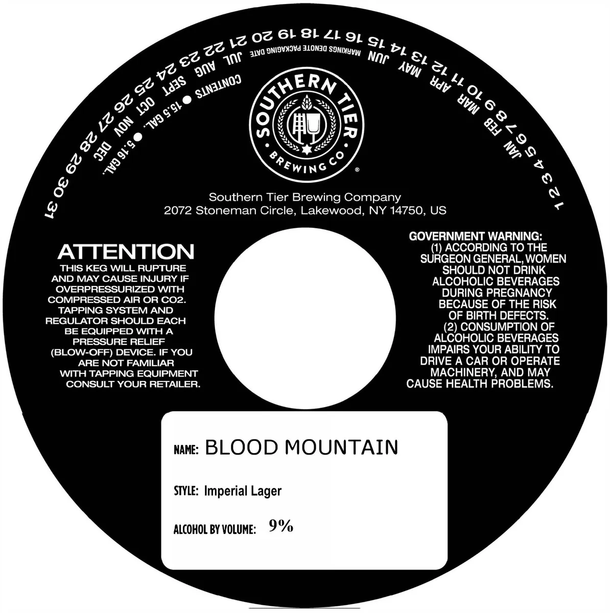 Blood Mountain — full label as filed with TTB