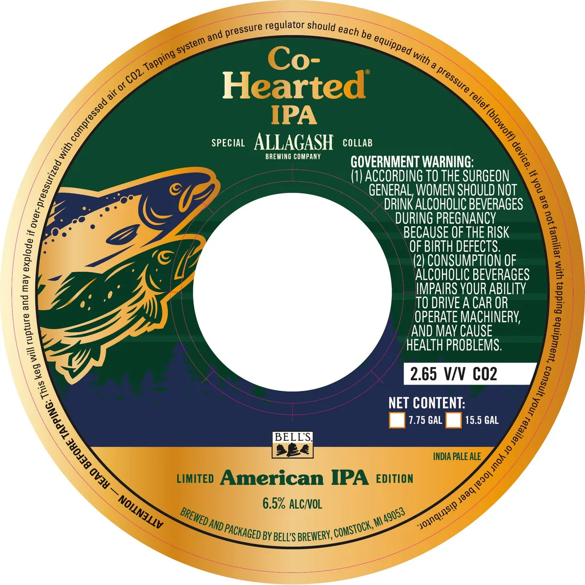 Co-Hearted IPA — full label as filed with TTB