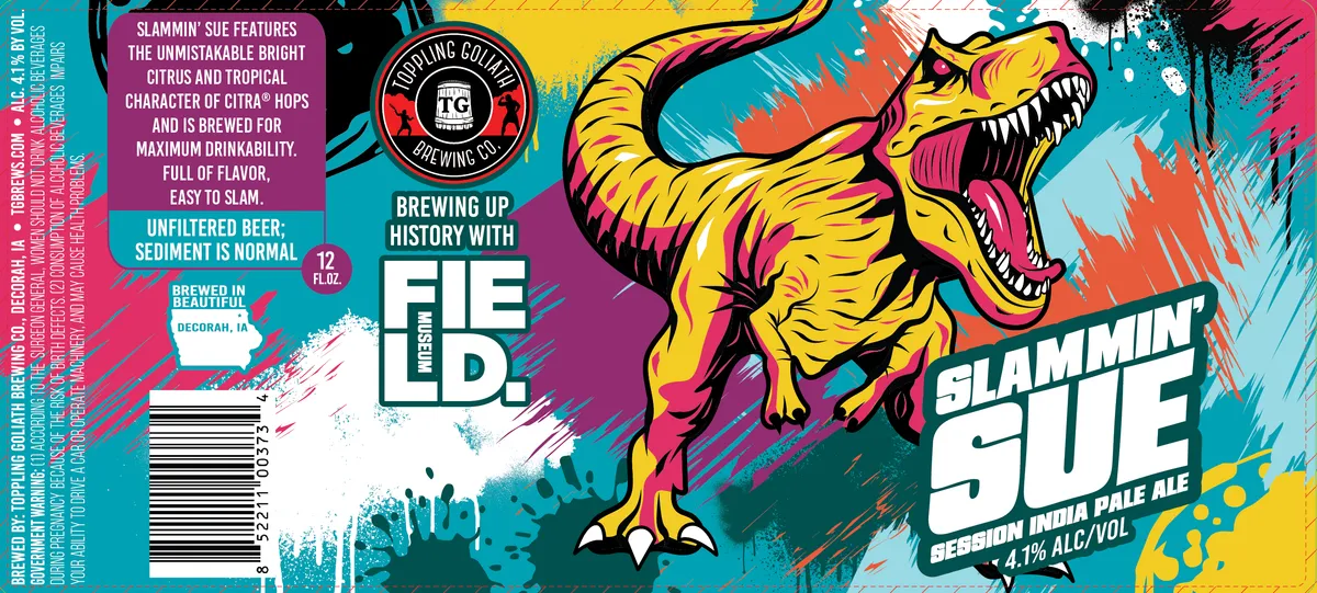 Slammin' Sue — full label as filed with TTB