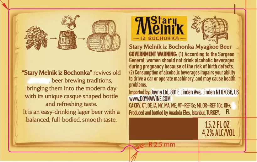 Stary Melnik iz Bochonka label
