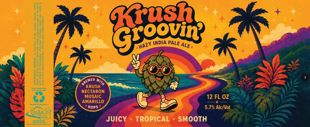 Krush Groovin' label art — KRUSH GROOVIN'