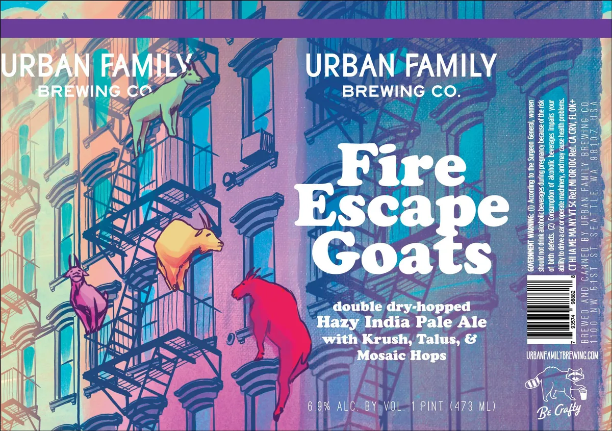 Fire Escape Goats — full label as filed with TTB