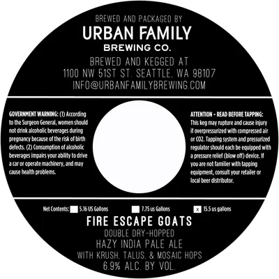 Fire Escape Goats label