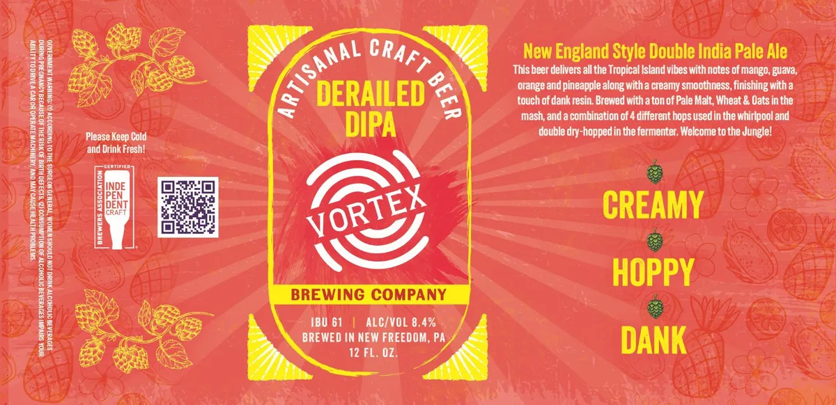 Derailed DIPA label