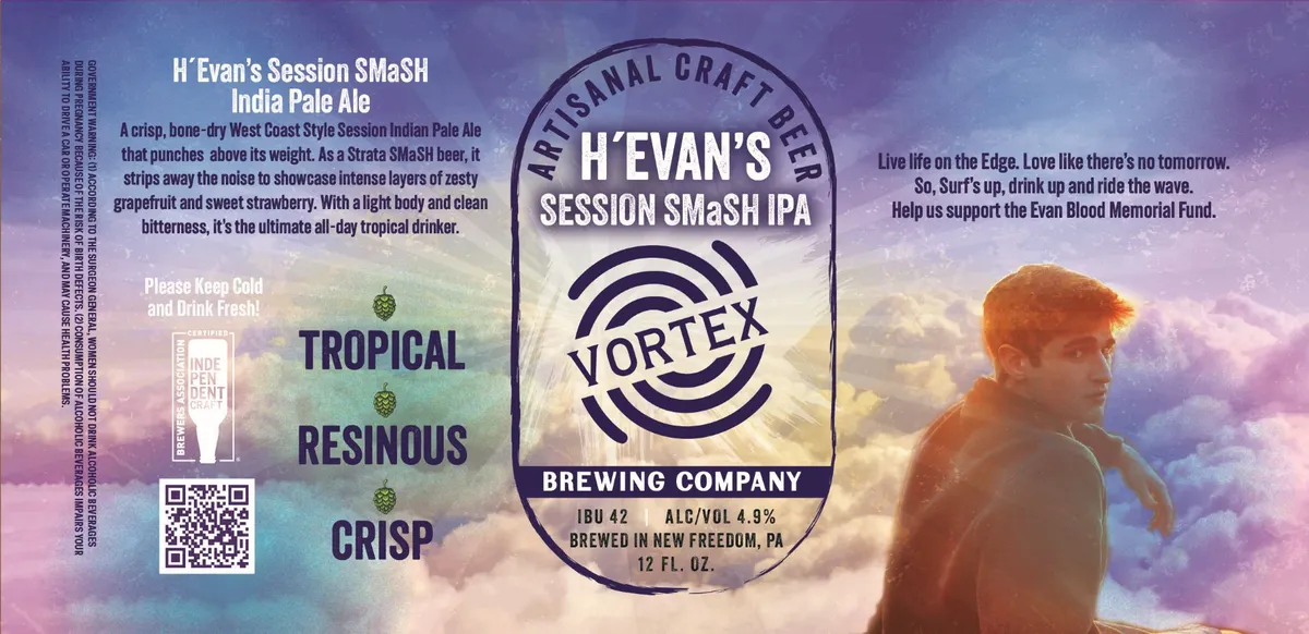 H'Evan's Session SMaSH IPA label