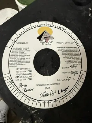 Stein Reaper Oktoberfest Lager label