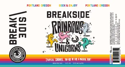 Breakside Rainbows & Unicorns label