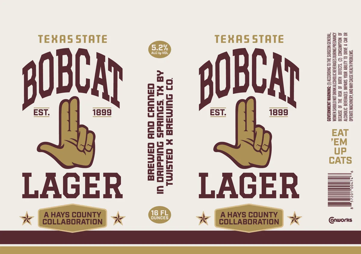 Bobcat Lager label art — BOBCAT